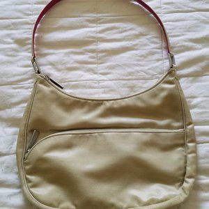 Lancel Paris Shoulder Bag Purse Cream